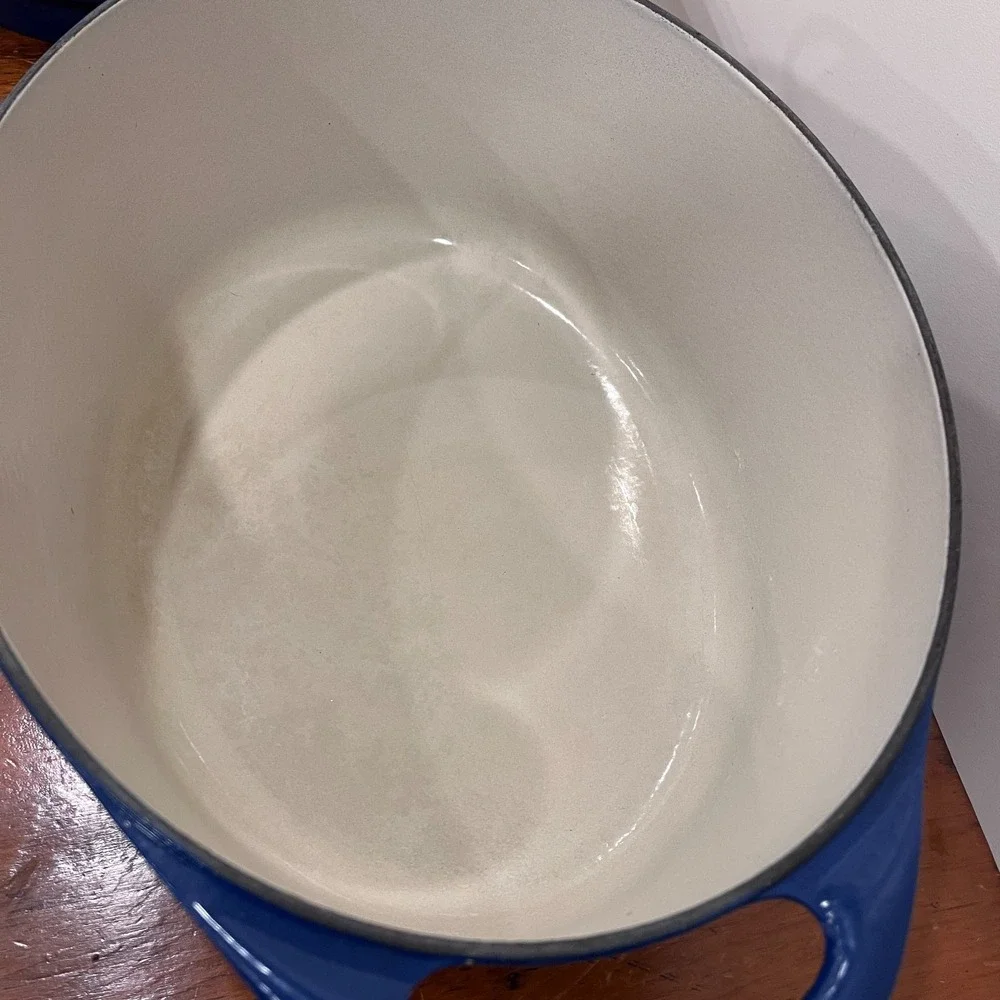 *VERY RARE* Le Creuset Doufeu Blue Cast Iron Enamel 9 3/4 Qt 9.2 L No. 35 France